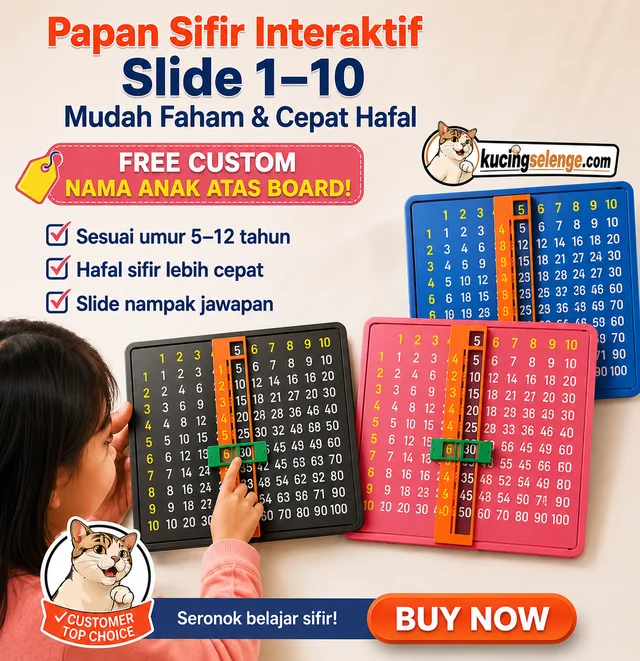 Papan Sifir Interaktif Slide 1-10